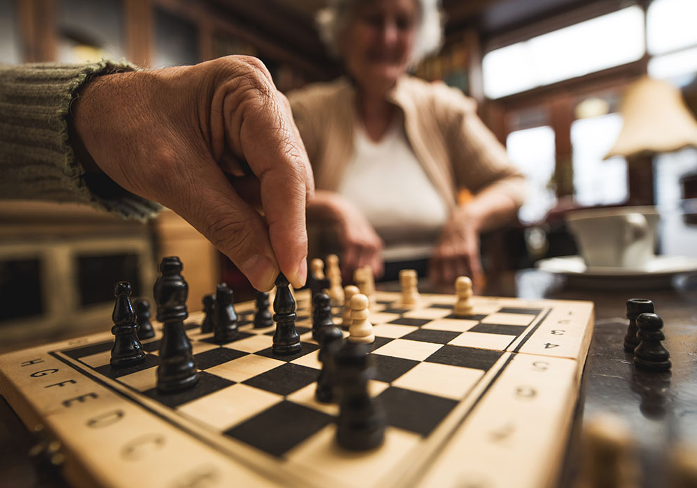 Seniors Playing Chess